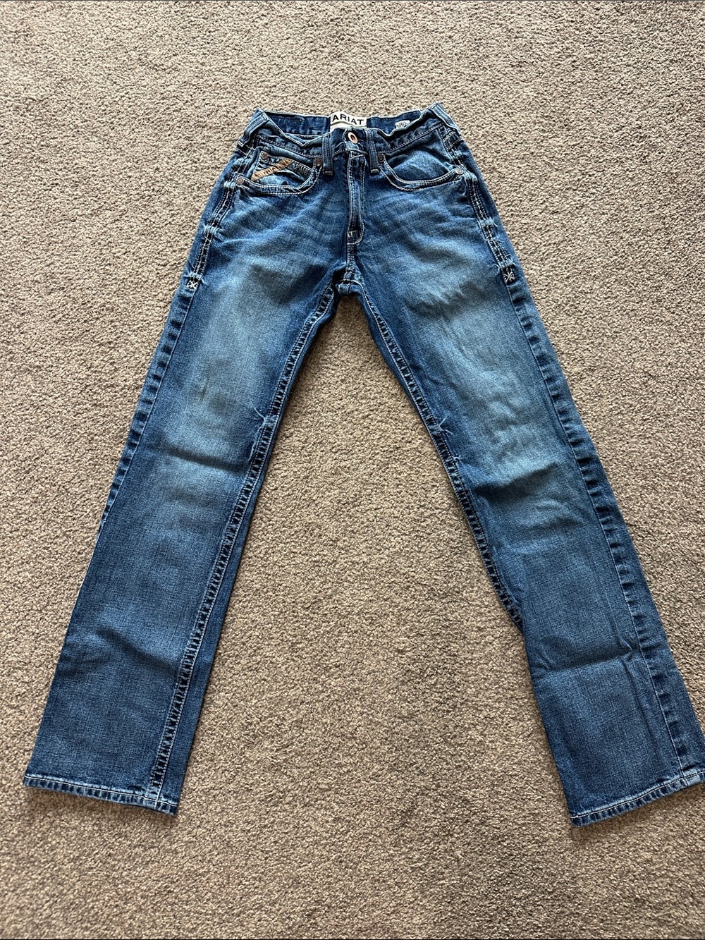Ariat Men’s Medium Blue Straight Jeans